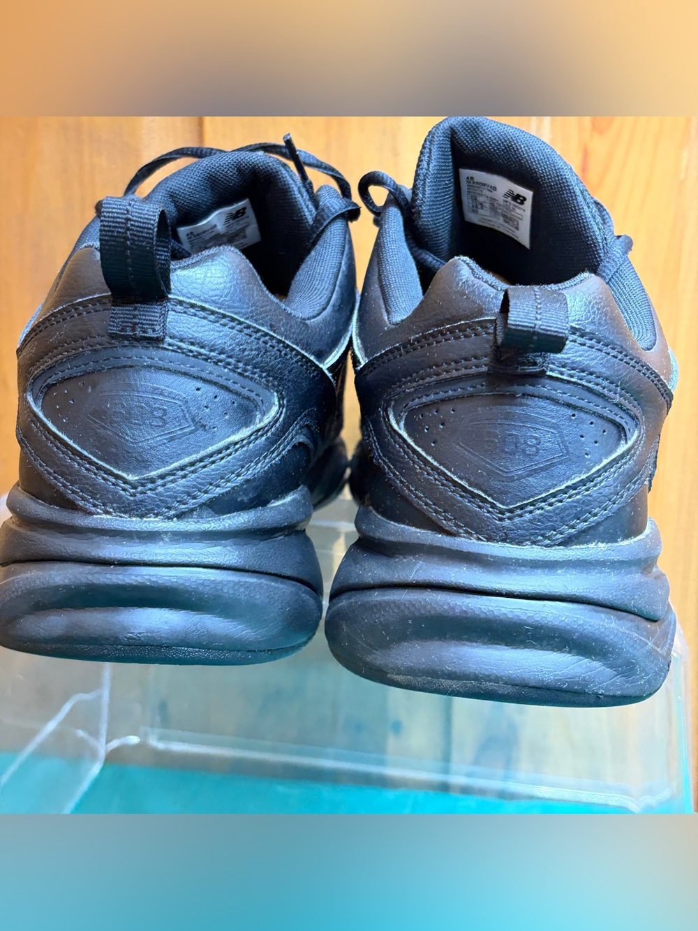 New Balance 608v4 Black Leather Training Shoes Men's Size 12 4E Extra Wide - Picture 6 of 12